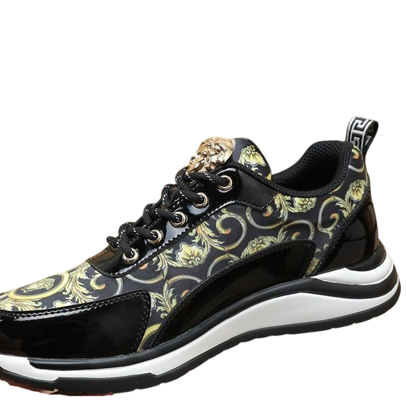 Versace Men's Sneakers - Luxury Designer Athletic Footwear with Greek Key Pattern