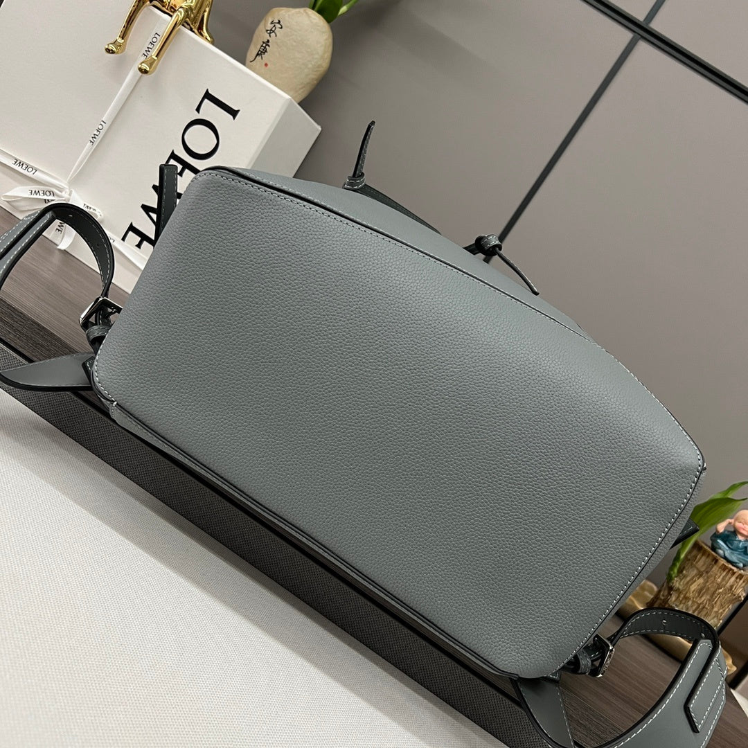 Loewe Gray Puzzle Backpack With Geometric Design And Functional Pockets 10288