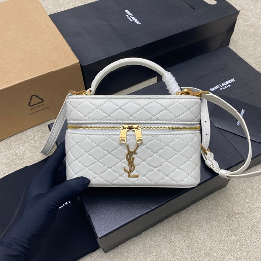 Gorgeous Black Quilted YSL Mini Bag with Gold Hardware 766731