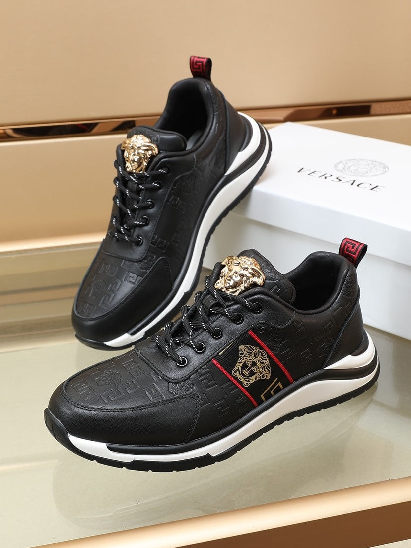 Versace Men's Sneakers - Luxury Designer Athletic Footwear with Greek Key Pattern