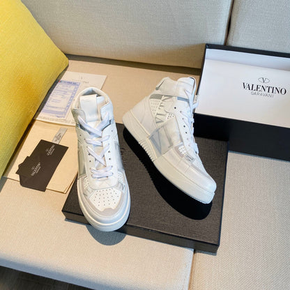 Valentino Men's Luxury Sneakers Fashion Mesh Design Casual Athletic Shoes