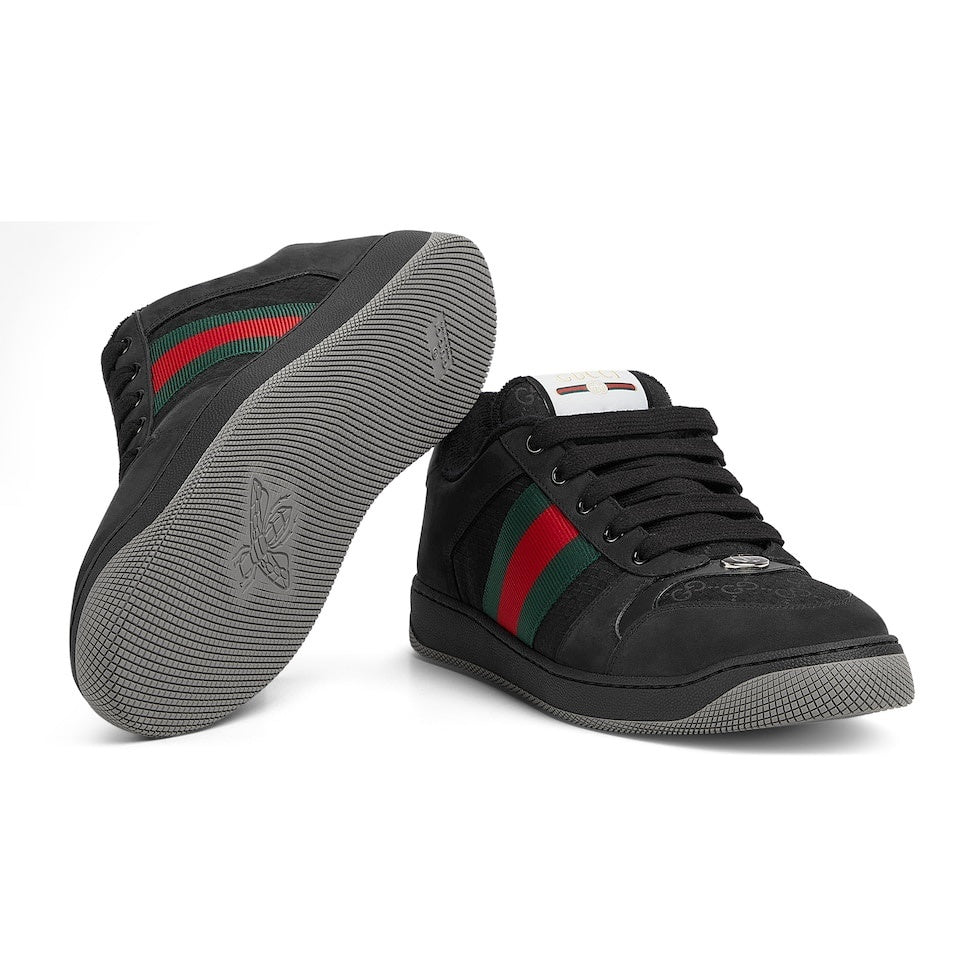 Gucci Unisex Iconic Web Stripe Sneakers For Timeless Style