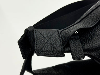 Black Balenciaga Waist Bag with Logo for Fashionable Daily Use Style No.406480