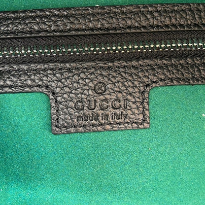 Elegant Black Gucci Backpack With Iconic GG Embossing For Timeless Luxury Style 819065