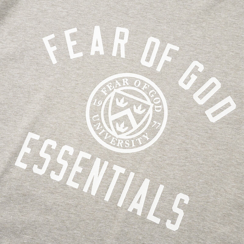 High Quality Fear Of God Essentials Gray/Navy Blue/Black Tee Stylish Comfortable Fashion Wear