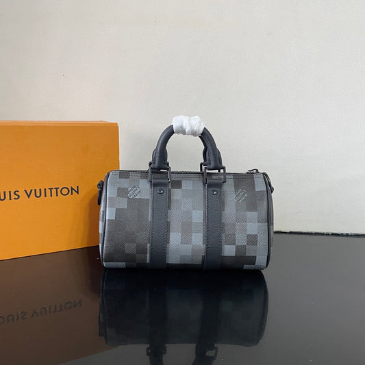 Stylish Louis Vuitton Pixelated Pattern Speedy Bandoulière Bag for Fashion Enthusiasts