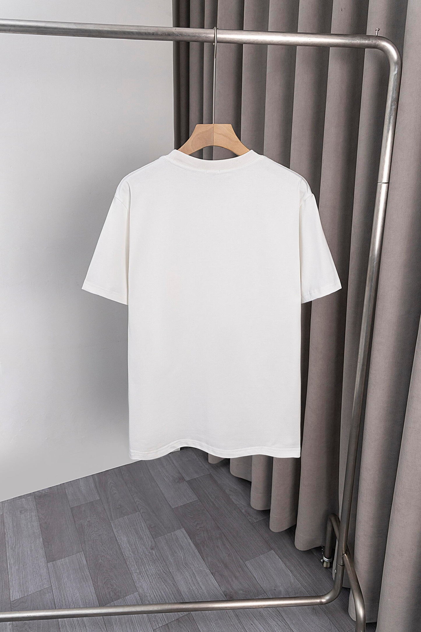 LOEWE White/Black Tee With Yellow Logo Patch For Stylish Casual Wardrobe Update