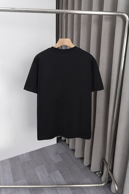 Prada Black/White Tee With Signature Logo Detailing For Luxury Fashion Lovers