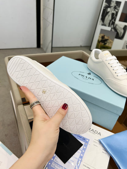 Prada Unisex Sneakers Triangle Logo Luxury Fashion Sneakers