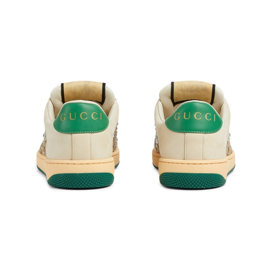 Gucci Unisex Sneakers With Crystal Embellishments And GG Monogram