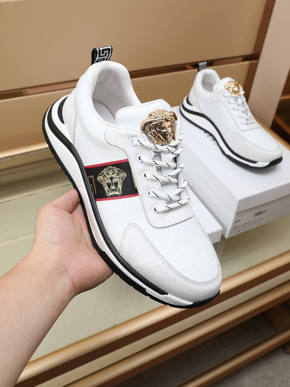Versace Men's Sneakers - Luxury Designer Athletic Footwear with Greek Key Pattern