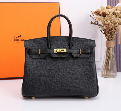 Classic Orange Hermes Birkin Handbag With Gold Hardware 5535