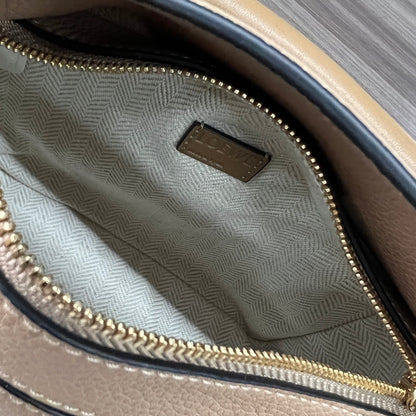 Loewe Beige Puzzle Bag With Geometric Panels And Dual Straps 061838