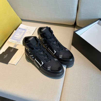Valentino Men's Luxury Sneakers Fashion Mesh Design Casual Athletic Shoes