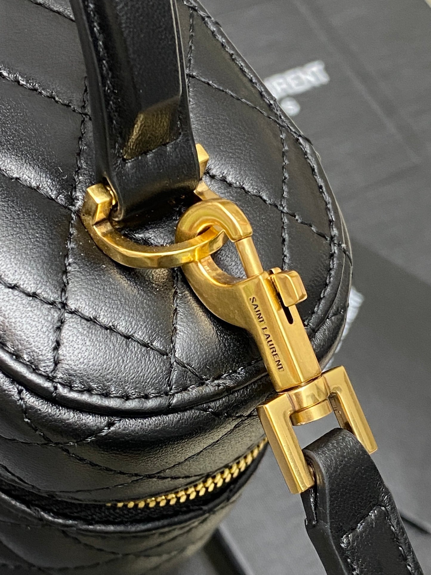 Gorgeous Black Quilted YSL Mini Bag with Gold Hardware 766731