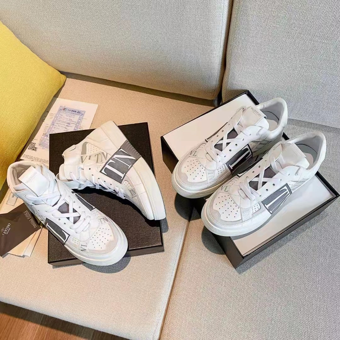Valentino Unisex Sneakers VLTN Logo Luxury Fashion Sneakers