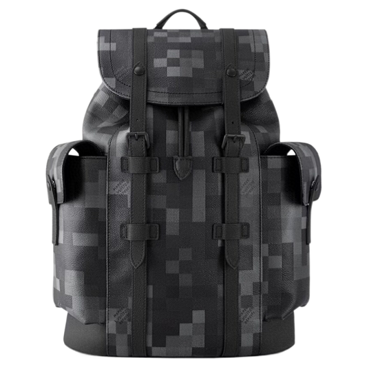 Louis Vuitton Pixel Camouflage Leather Backpack For Fashion And Travel Needs