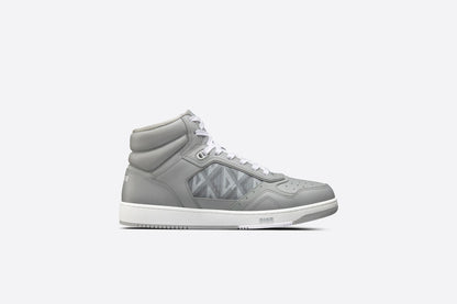 Dior Men's High Top Sneakers with Oblique Pattern and Adjustable Strap