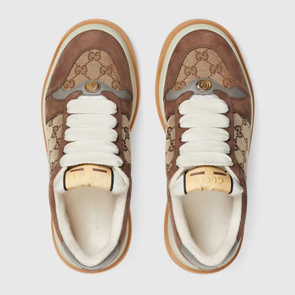 Gucci Unisex Fashionable Sneakers With Signature GG Pattern
