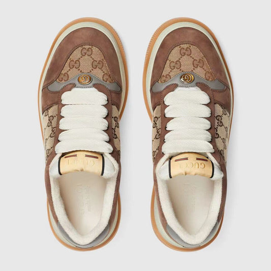 Gucci Unisex Fashionable Sneakers With Signature GG Pattern