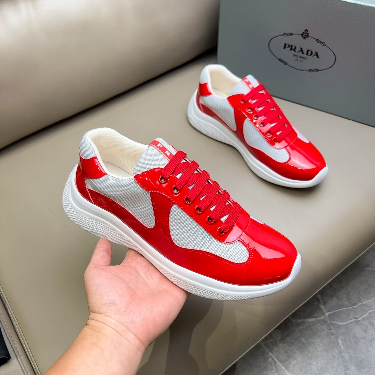 Prada Unisex Sneakers Luxury Fashion Sneakers