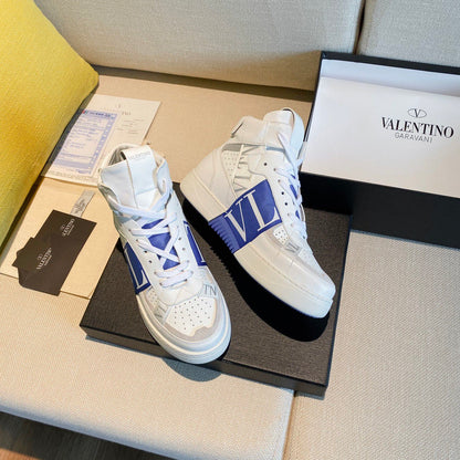 Valentino Men's Luxury Sneakers Fashion Mesh Design Casual Athletic Shoes