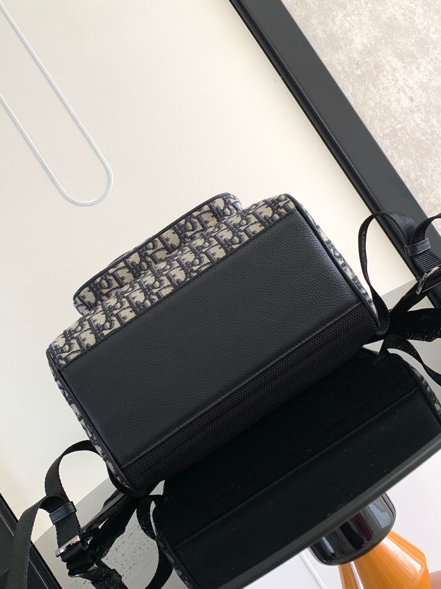 Chic Dior Backpack With Signature Monogram And Leather Accents 1ADBA041