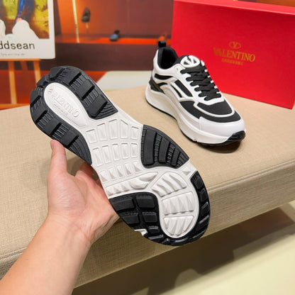 Valentino Men's Luxury Sneakers Fashion Mesh Design Casual Athletic Shoes