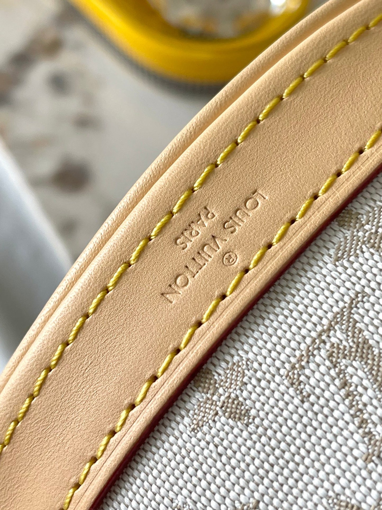 Elegant Louis Vuitton Bucket Bag with Signature Monogram and Detachable Pouch