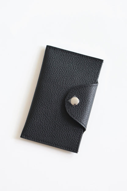 Gorgeous Orange Hermes Leather Card Holder with Button Closure IDE-022