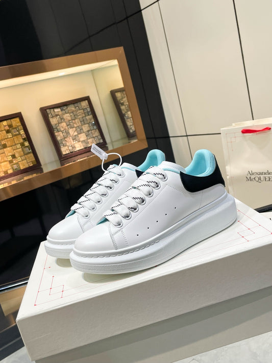 Alexander McQueen Unisex Oversized Sneakers With Blue And Black Accents