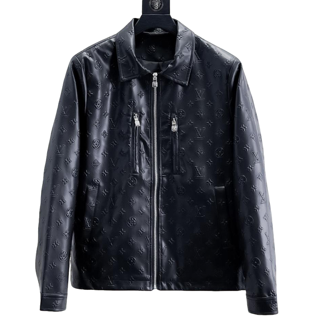 Louis Vuitton Monogram Leather Jacket for Men
