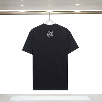 LOEWE Black/White Tee With Colorful 3D Lettering For Trendy High - Fashion Outfits