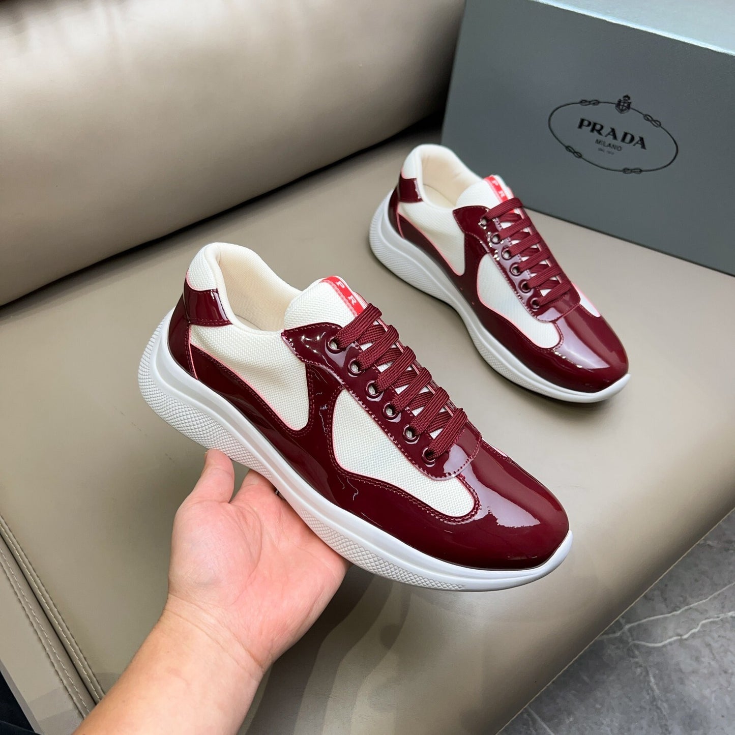 Prada Unisex Sneakers Luxury Fashion Sneakers