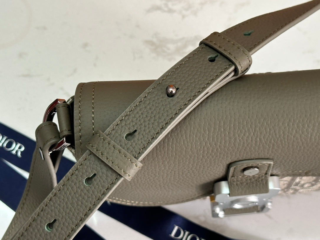 Chic Dior Saddle Bag With Monogram Canvas And Leather Flap 93366