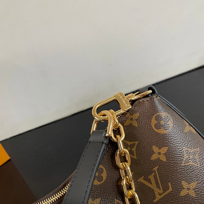 Chic Louis Vuitton Cookie BB Handbag With Monogram Canvas And Gold Chain Accent