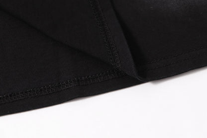 Hellstar Black T - Shirt With Flaming Graphic And Distinctive Rock - Inspired Design