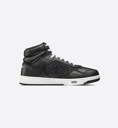 Dior Men's High Top Sneakers with Oblique Pattern and Adjustable Strap