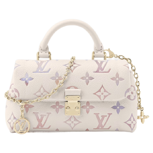 Exquisite Louis Vuitton Handbag With Colorful Monogram And Gold Accents For Trendsetters
