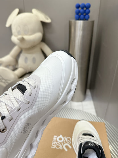 Loewe x On Running Cloudstratus White Performance Running Sneakers