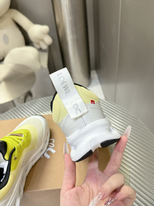 Loewe x On Running Cloudstratus Yellow And White Performance Sneakers