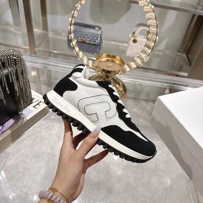 Dior Women's Black And White Sneakers For Chic Casual Looks