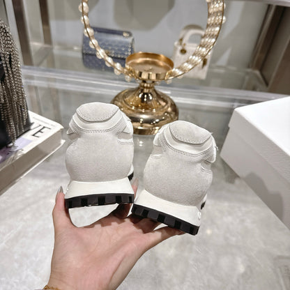 Dior Women's White Sneakers For Elegant Casual Fashion