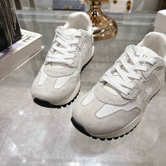 Dior Women's White Sneakers For Elegant Casual Fashion