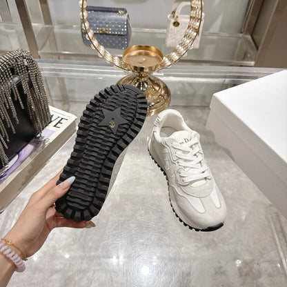 Dior Women's White Sneakers For Elegant Casual Fashion