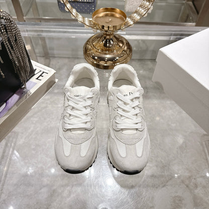 Dior Women's White Sneakers For Elegant Casual Fashion