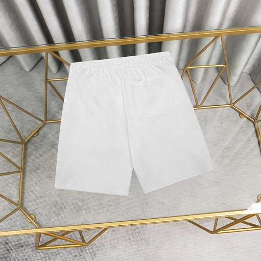 Balenciaga White Shorts With Barcode Print And Drawstring Waist