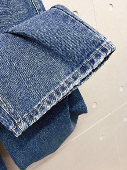 Burberry Men's Blue Denim Jeans With Classic Design